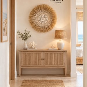 Juju hat en fibres naturelles colorées WHITY – Création artisanale – vue 5
